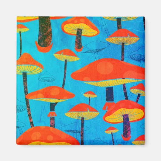 ヒッパイドリーミーレトロヴィーベエンチャントマッシュルーム マグネット (正面)