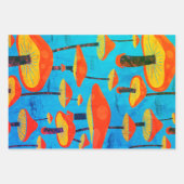 ヒッパイドリーミーレトロヴィーベエンチャントマッシュルーム ラッピングペーパーシート (正面3)