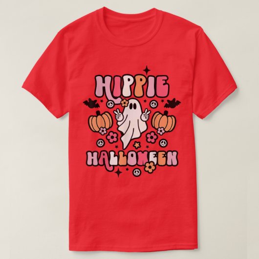 ヒッパイハロウィーンかわいい不気味幽霊カボチャ4589 Tシャツ (デザイン正面)