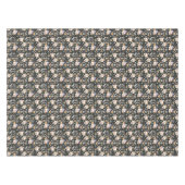 ヒッパイハロウィーンスカルと花のパターン テーブルクロス (正面(横))