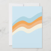 ヒッパイハロウィーンレトロ幽霊ヘイboo blue 招待状 (裏面)