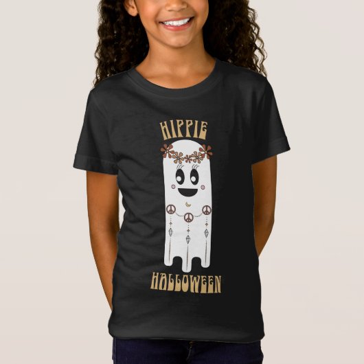 ヒッパイハロウィーン幽霊キッズ Tシャツ (正面)