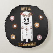 ヒッパイハロウィーン幽霊ラウンドピロー ラウンドクッション (正面)