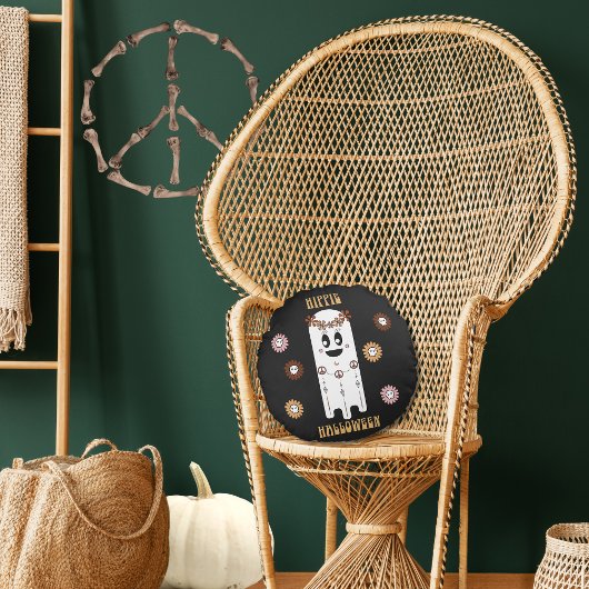 ヒッパイハロウィーン幽霊ラウンドピロー ラウンドクッション