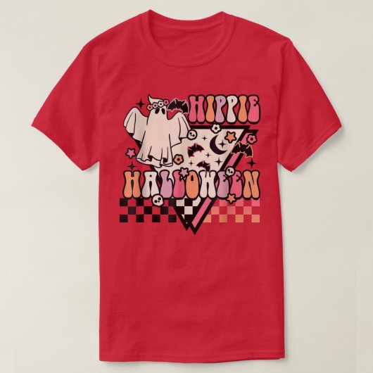 ヒッパイハロウィーン幽霊60s 70sコスチュームGroovy Spoo Tシャツ (デザイン正面)