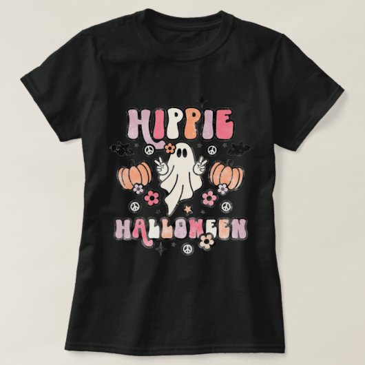 ヒッパイハロウィーン幽霊sコスチュームGroovy 不気味 S Tシャツ (デザイン正面)
