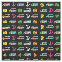 ヒッパイバスピースサイン70s ファブリック