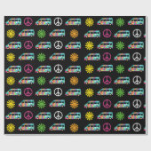 ヒッパイバスピースサイン70s ラッピングペーパー (フラット)