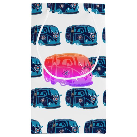 ヒッパイバンカスタム抱き枕 – 小、光沢 スモールペーパーバッグ (裏面)