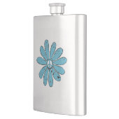ヒッパイピースサインフラワーアクア動揺してルック フラスク (左)