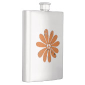 ヒッパイピースサインフラワーオレンジルッ動揺してク フラスク (右)