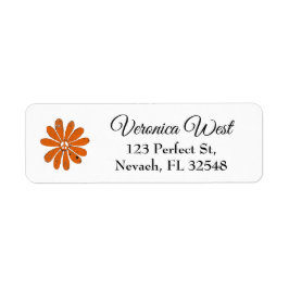 ヒッパイピースサインフラワーオレンジルッ動揺してク ラベル