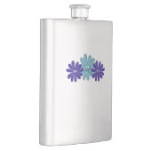 ヒッパイピースサインフラワーパワーアクアパープル フラスク (右)