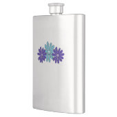 ヒッパイピースサインフラワーパワーアクアパープル フラスク (左)