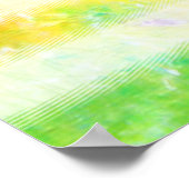 ヒッパイピースフリークフラッグアート ポスター (角)