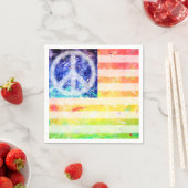 ヒッパイピースフリーク国旗 スタンダードカクテルナプキン (インサイチュ)