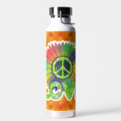 ヒッパイピース絞り染めラブタンブラーボトル ウォーターボトル (左面)