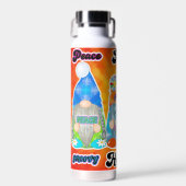 ヒッパイピース絞り染め格言タンブラーボトル ウォーターボトル (正面)