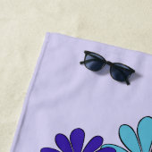 ヒッパイフラワーパワーピースサイン ビーチタオル (インサイチュ)