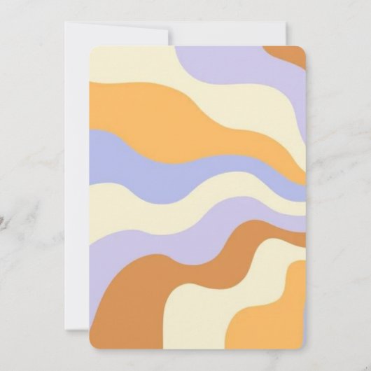 ヒッパイフラワーレトログルーヴィファンキースウィートカラフル16 招待状 (裏面)