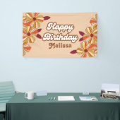 ヒッパイフラワーレトロ70s 30thバースデーバナー 横断幕 (トレードショー)