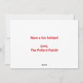 ヒッパイホリデーズカワイイレトロ70カラフルsカスタム シーズンカード (裏面)