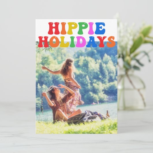 ヒッパイホリデーズカワイイレトロ70sファミリーフォトカード (スタンド正面)