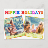 ヒッパイホリデーズフォトレカラフルインボーレトロ70s ポストカード (正面)