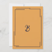 ヒッパイボホウォーター色フローラブライダルシャワー 招待状 (裏面)