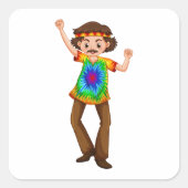 ヒッパイマンスクエアステッカー スクエアシール (正面)