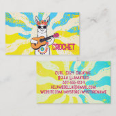 ヒッパイラマ編み物クロシェ手紡績糸 名刺 (正面/裏面)