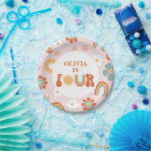 ヒッパイレインボーグルービー4th誕生日 ペーパープレート (パーティー)