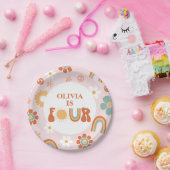 ヒッパイレインボーグルービー4th誕生日 ペーパープレート (パーティー)