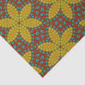 ヒッパイレッドブルーイエローグリーンエスニックトリップ（幻覚体験）のようなフローラ 薄葉紙 (詳細)