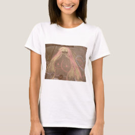ヒッパイレディ女神グルービーチョークスケッチ Tシャツ