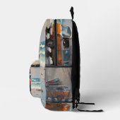 ヒッパイヴァンシースケープトラベラームメントアート プリントバックパック (右)