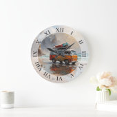 ヒッパイヴァンシースケープトラベラームメントアート ラージ壁時計 (ホーム)