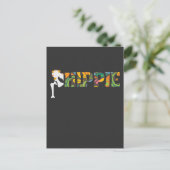 ヒッピおもしろいーお尻置換手術回復 ポストカード (スタンド正面)