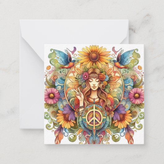 ヒッピカラフルーカード ノートカード (正面)