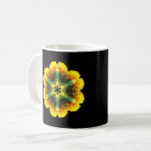 ヒッピサイケデリックーの花 コーヒーマグカップ (正面左)