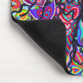 ヒッピサイケデリックー・マーメイド・ガール遊・ギター マウスパッド (コーナー)