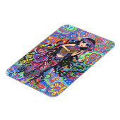 ヒッピサイケデリックー・マーメイド・ガール遊・ギター マグネット (左側)