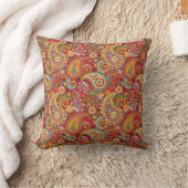 ヒッピトリップ（幻覚体験）のようなーペイズリー クッション (ブランケット)