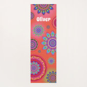 ヒッピパーソナライズされたーマンダラヨガマット ヨガマット (裏面)