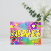 ヒッピレインボレトロサンキューカード ポストカード (スタンド正面)