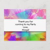 ヒッピレインボレトロサンキューカード ポストカード (裏面)