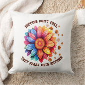 ヒッピーおもしろいス引用文ひまわり秋 クッション (ブランケット)