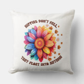 ヒッピーおもしろいス引用文ひまわり秋 クッション (正面)