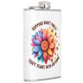 ヒッピーおもしろいス引用文ひまわり秋 フラスク (右)