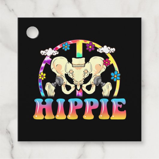 ヒッピーお尻置換関節手術おもしろい フェイバータグ (正面)
